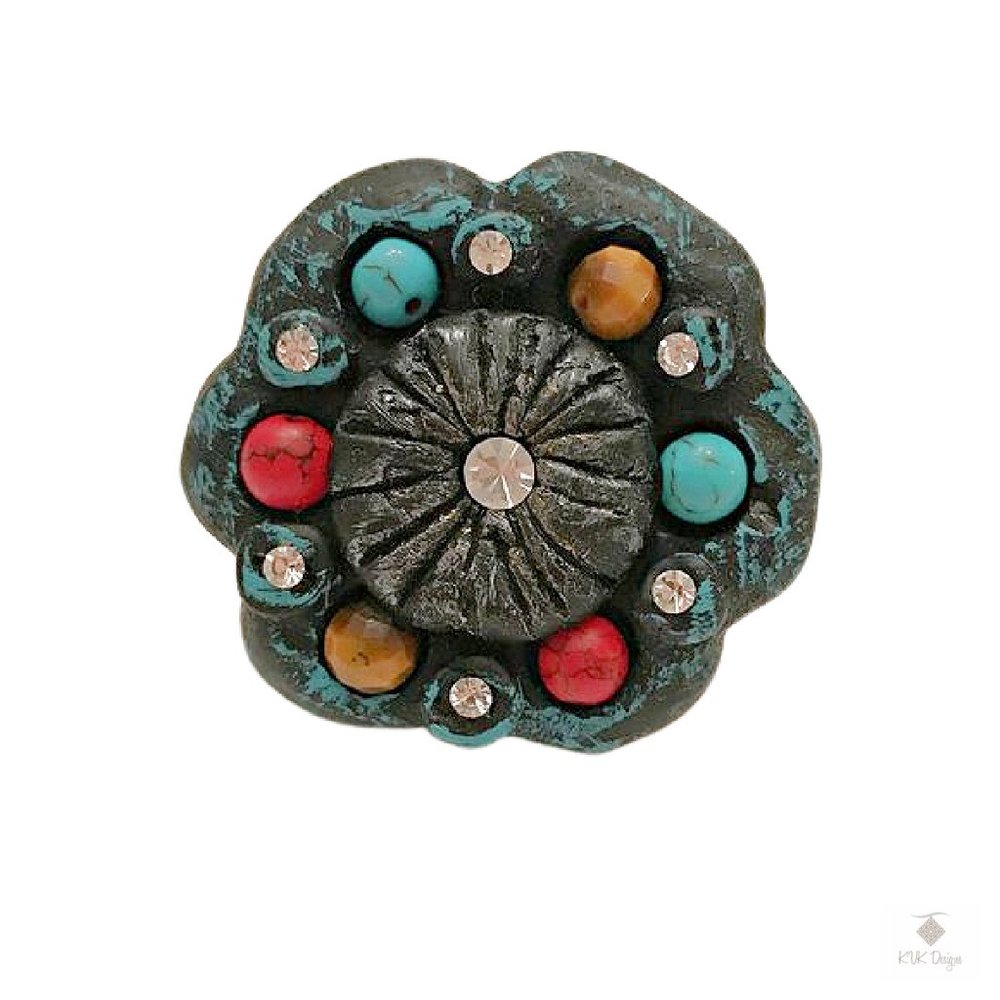 Stone Deco Flower Ring